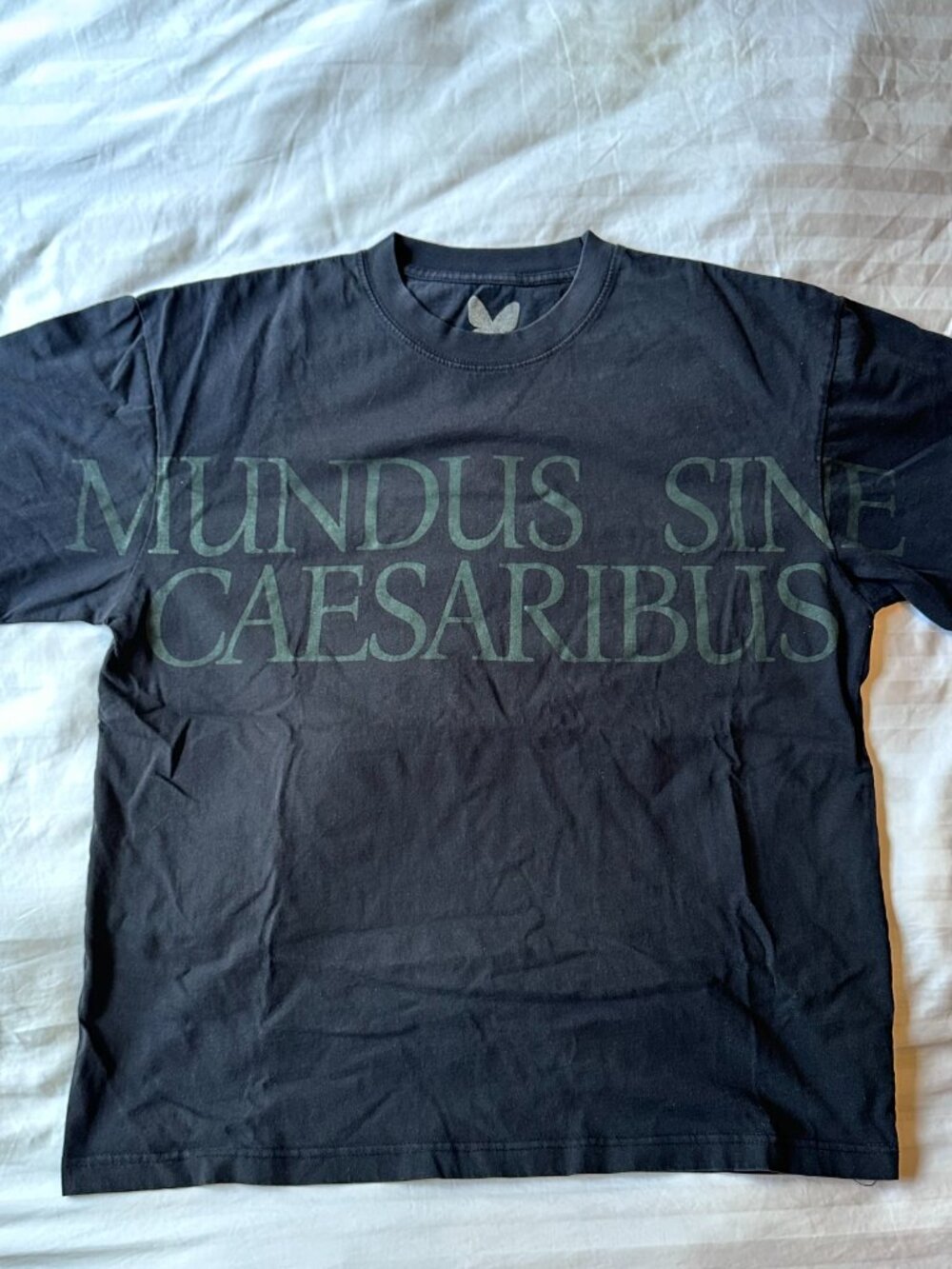 Official Bluesky "MUNDUS SINE CAESARIBUS" Black T-Shirt (Large)